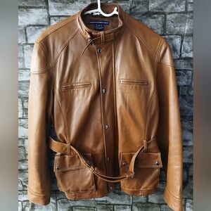 Ralph Lauren Brown Leather Men's Jacket